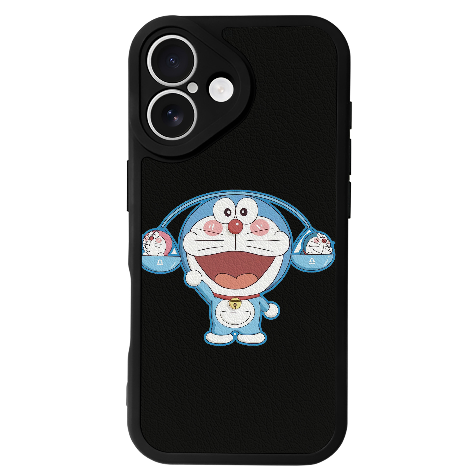 （画像用） ドラえもん Doraemon 【iPhone 16シリーズ対応】シリコンスマホケース（レザー調） 材質：シリコン